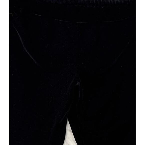 LOFT Plus Womens Size 22 Velvet Velour Black Cropped Pants - Picture 2 of 7